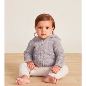 Barefoot Dreams cozy chic infant hoodie grey